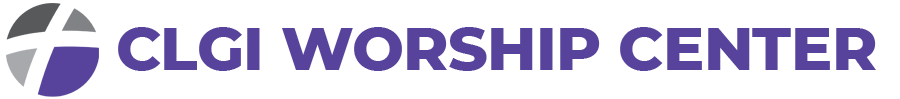 CLGI Worship Center logo with cross symbol