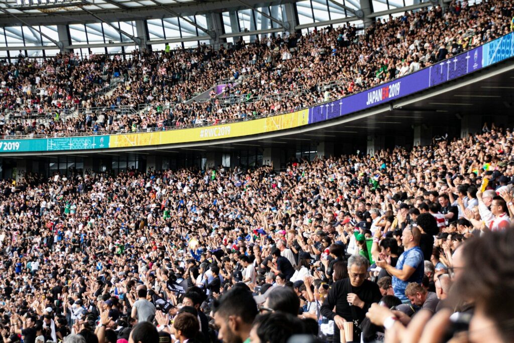 people at the bleachers of the stadium